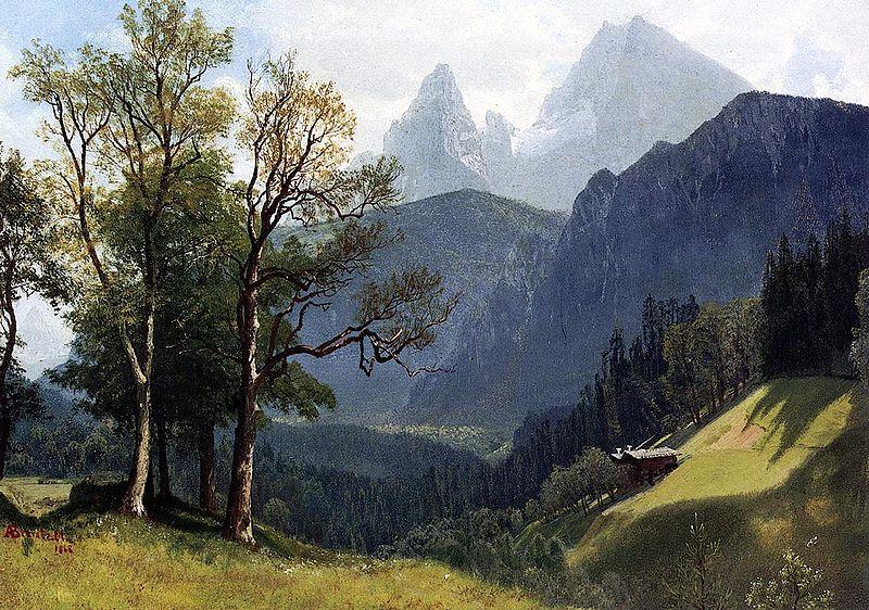 Albert Bierstadt Tyrolean Landscape Norge oil painting art